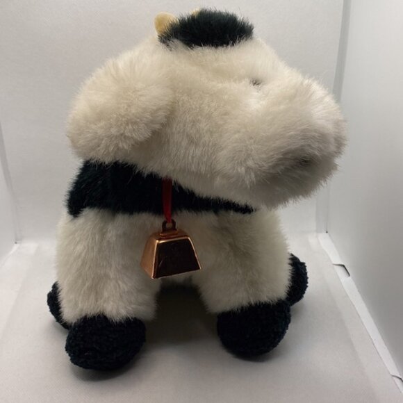 Gund Plush Cow With Brass Bell Soft Stuffed Animal 9” Toy Farm 1987 - Picture 11 of 11